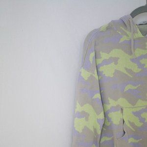 Fate Camo Printed Distressed Sweatshirt